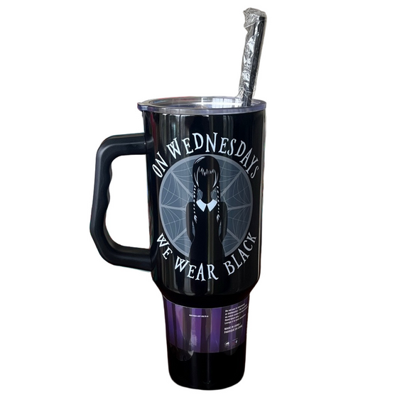 MGM Other - Wednesday Stainless Steel 40 oz Tumbler - On Wednesdays We Wear Black